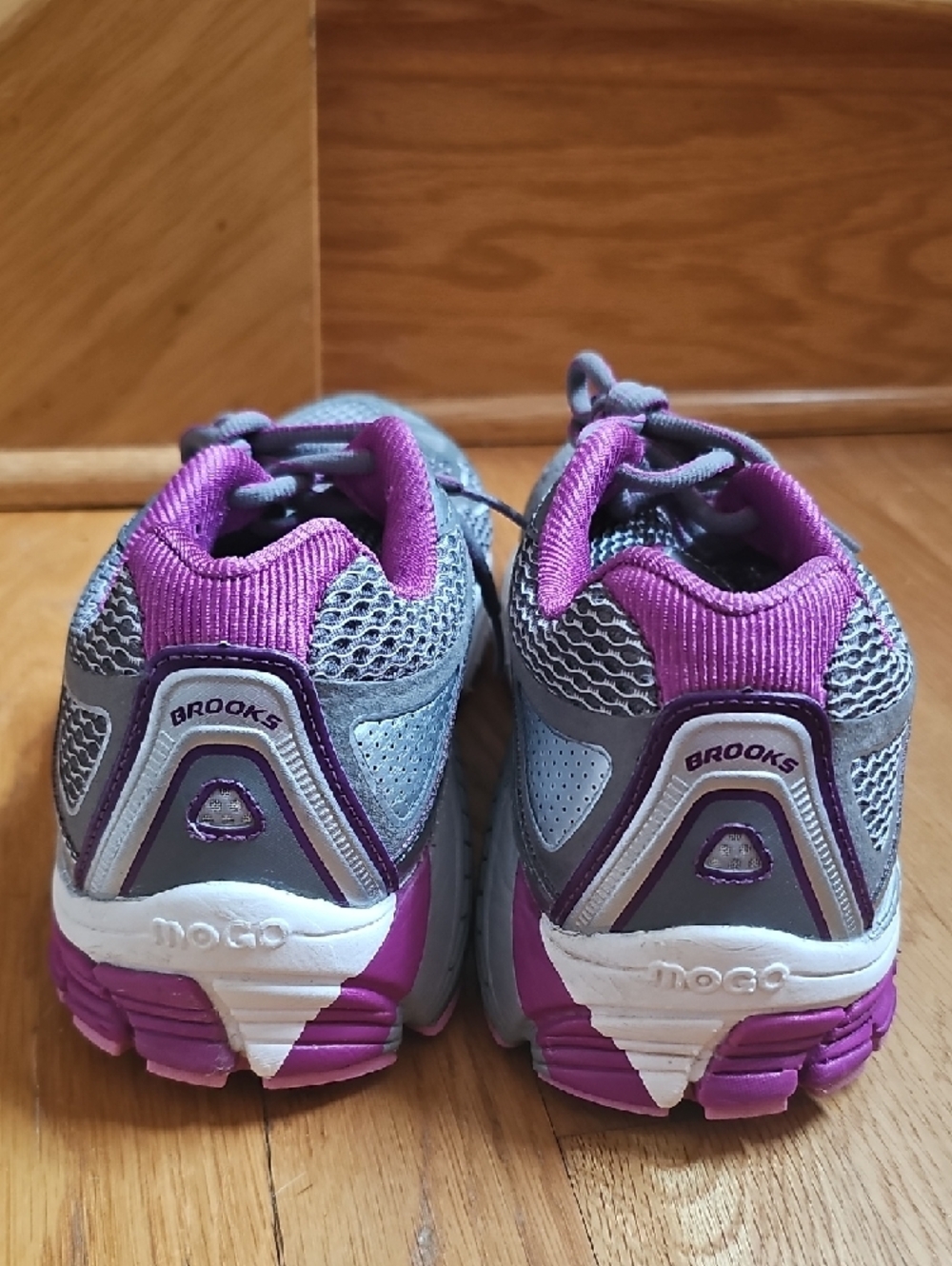 Brooks Grey and Purple Women's Athletic Running Shoes